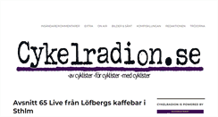 Desktop Screenshot of cykelradion.se